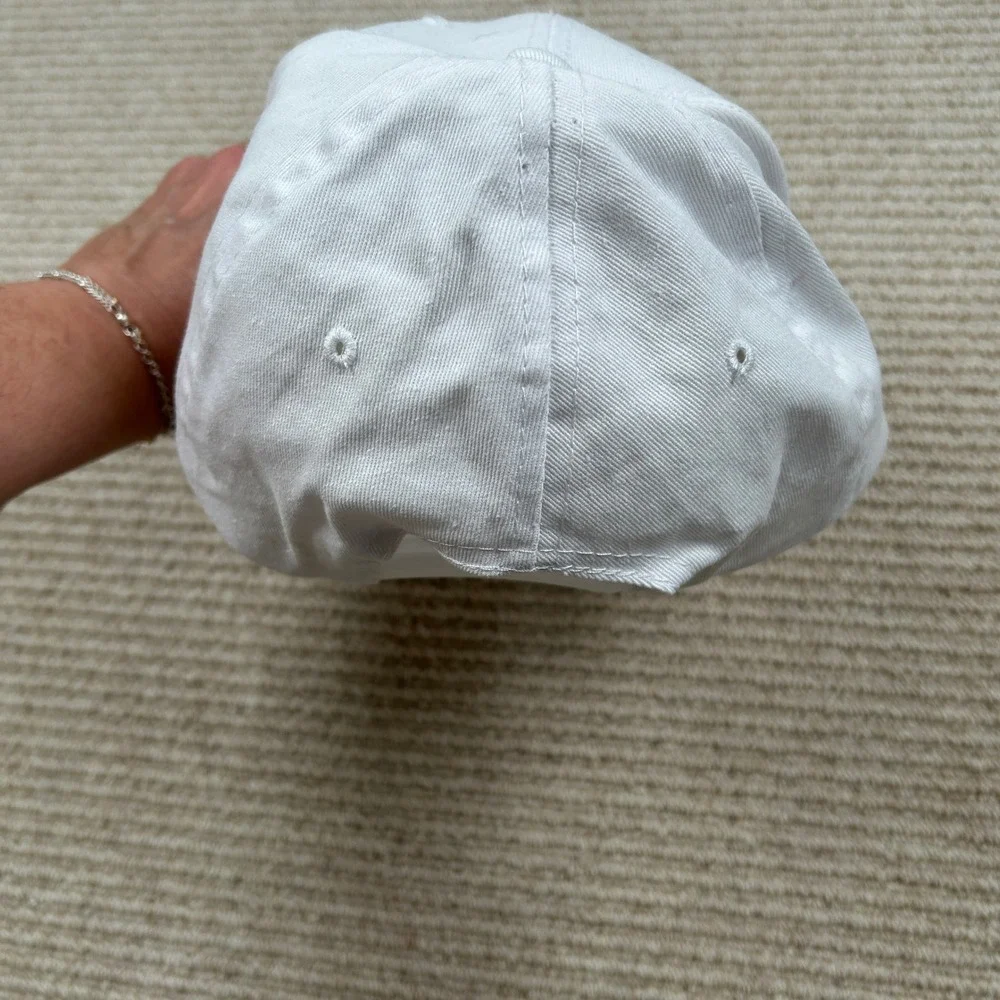 Disney Baseball Cap Snapback White Rainbow Pride Mickey Mouse Hat Unisex OSFM